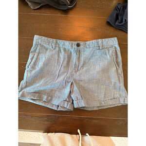 Women's Banana Republic City Chino Shorts Size 10 Blue denim